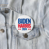 Joe Biden Kamala Harris 2024 Herverkiezingsknop Ronde Button 7,6 Cm (In situ)
