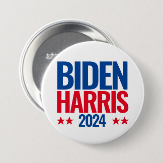 Joe Biden Kamala Harris 2024 Herverkiezingsknop Ronde Button 7,6 Cm