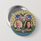 Joe Biden Kamala Harris 2024 - Jugate Foto Ronde Button 7,6 Cm (Voorkant /achterkant)
