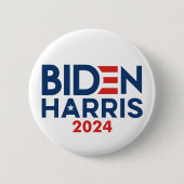 Joe Biden Kamala Harris 2024 Rood wit blauw Ronde Button 5,7 Cm (Voorkant)