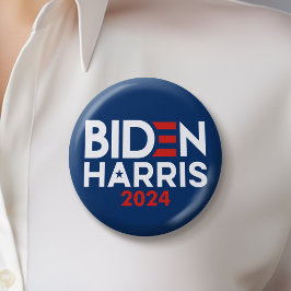 Joe Biden Kamala Harris 2024 Rood wit blauw Ronde Button 5,7 Cm