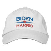 Joe Biden Kamala Harris 2024 ster met darts blauw Geborduurde Pet (Voorkant)