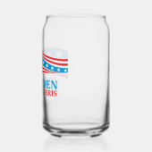 Joe Biden Kamala Harris 2024 Verkiezingsgolf Blikvorm Glas (Links)