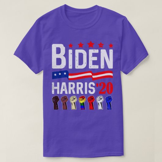 Joe Biden Kamala Harris Anti Racisme LGBT Support T-shirt (Design voorkant)
