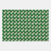 Joe Biden Kamala Harris Blue Christmas Trio Gift Inpakpapier Vel (Voorkant)