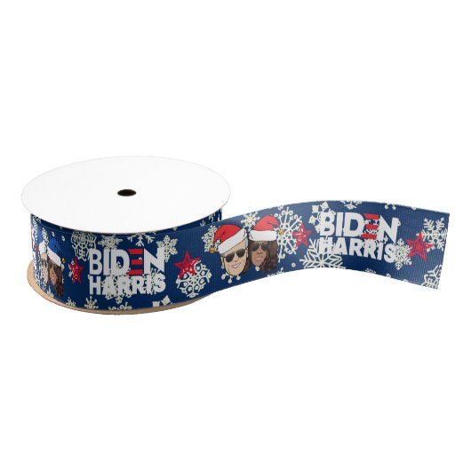 Joe Biden Kamala Harris Blue Kerstcadeau Grosgrain Lint (Spoel)