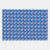 Joe Biden Kamala Harris Blue POTUS Trio Set Gift Inpakpapier Vel (Voorkant)