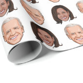 Joe Biden & Kamala Harris Cadeaupapier (Rol Hoek)