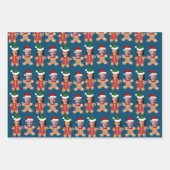 Joe Biden Kamala Harris Custom Face Gingerbread Inpakpapier Vel (Voorkant 3)