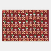 Joe Biden Kamala Harris Custom Face Gingerbread Inpakpapier Vel (Voorkant 2)