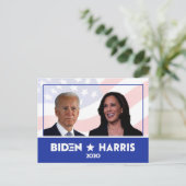 JOE BIDEN KAMALA HARRIS FOTO Speech 2020 Briefkaart (Staand voorkant)