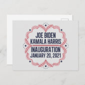 Joe Biden Kamala Harris Inauguration 2021 Briefkaart (Voorkant / Achterkant)