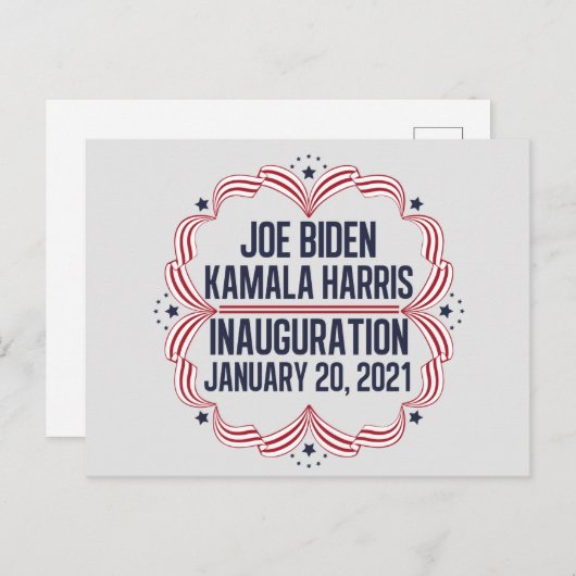 Joe Biden Kamala Harris Inauguration 2021 Briefkaart (Voorkant / Achterkant)