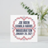 Joe Biden Kamala Harris Inauguration 2021 Kaart (Staand voorkant)
