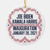Joe Biden Kamala Harris Inauguration 2021 Keramisch Ornament (Voorkant)
