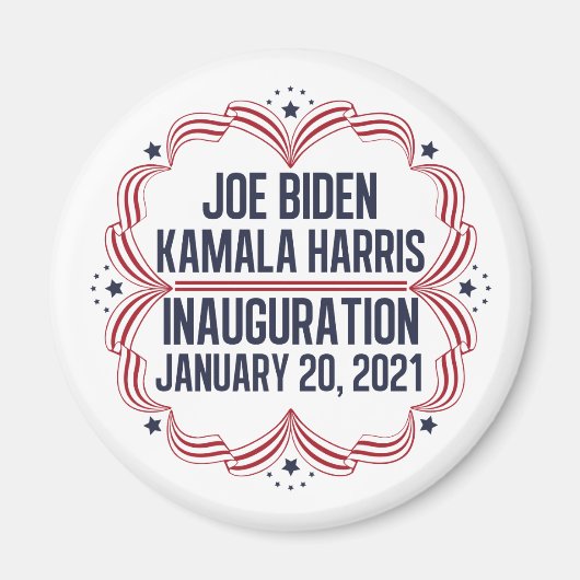 Joe Biden Kamala Harris Inauguration 2021 Magneet (Voorkant)