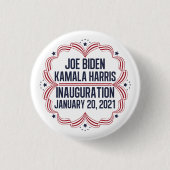 Joe Biden Kamala Harris Inauguration 2021 Ronde Button 3,2 Cm (Voorkant)