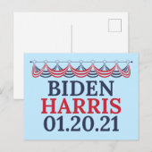Joe Biden Kamala Harris Inauguration Day Briefkaart (Voorkant / Achterkant)