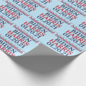 Joe Biden Kamala Harris Inauguration Day Cadeaupapier (Hoek)