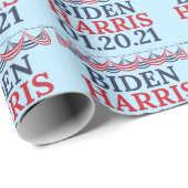 Joe Biden Kamala Harris Inauguration Day Cadeaupapier (Rol Hoek)