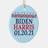 Joe Biden Kamala Harris Inauguration Day Keramisch Ornament (Rechts)