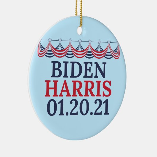 Joe Biden Kamala Harris Inauguration Day Keramisch Ornament (Rechts)