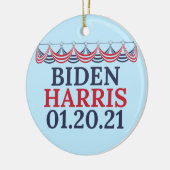 Joe Biden Kamala Harris Inauguration Day Keramisch Ornament (Links)