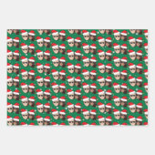 Joe Biden Kamala Harris kerstkraft Trio Gift Inpakpapier Vel (Voorkant 3)