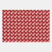 Joe Biden Kamala Harris kerstkraft Trio Gift Inpakpapier Vel (Voorkant)