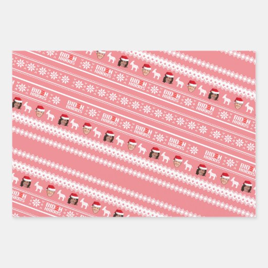 Joe Biden & Kamala Harris Kerstmis Inpakpapier Vel (Voorkant 3)