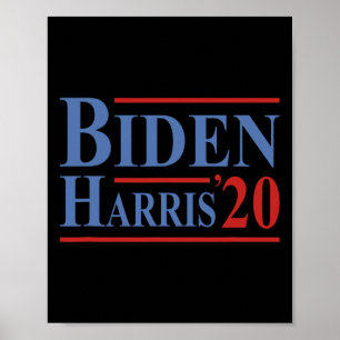 Joe Biden Kamala Harris President Liberaal Democra Poster