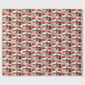 Joe Biden + Kamala Harris Red Pet Kraft Kerstmis Cadeaupapier (Vlak)