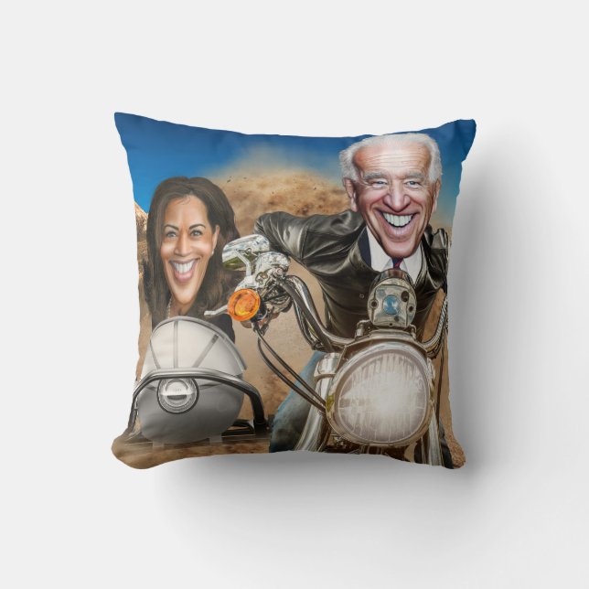 Joe Biden, Kamala Harris Ridin' tegen het Witte Hu Kussen (Voorkant)