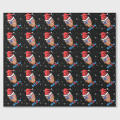 joe biden kerst santa hat cadeaupapier (Vlak)