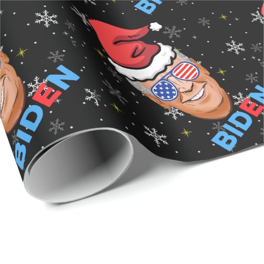 joe biden kerst santa hat cadeaupapier (Rol Hoek)