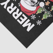 Joe Biden Kerst Santa Hoed Gelukkig 4e Pasen  Tissuepapier (Detail)