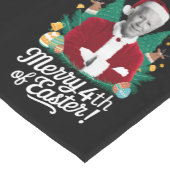 Joe Biden Kerst Santa Vrolijk 4e Pasen Kerstmis Korte Tafelloper (Hoek)