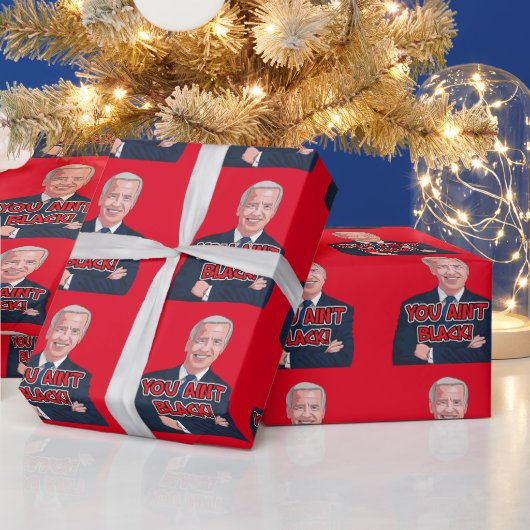 JOE BIDEN kerstinpakpapier IS NIET ZWART! Cadeaupapier (Feestdagen)