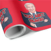 JOE BIDEN kerstinpakpapier IS NIET ZWART! Cadeaupapier (Rol Hoek)