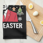 Joe Biden Kerstman Hoed Vrolijk 4e van Pasen Theedoek (Quarter Fold)