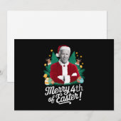 Joe Biden Kerstman Prettig Pasen 4e Xmas Feestdagenkaart (Voorkant / Achterkant)
