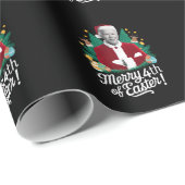 Joe Biden Kerstman Vrolijk 4e van Pasen Kerstmis Cadeaupapier (Rol Hoek)