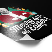 Joe Biden Kerstman Vrolijk 4e van Pasen Kerstmis Foto Afdruk (Hoek)