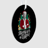 Joe Biden Kerstman Vrolijk 4e van Pasen Kerstmis Ornament (voorkant)