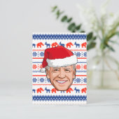 Joe Biden Kerstmis Briefkaart (Staand voorkant)