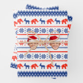 Joe Biden Kerstmis Inpakpapier Vel (In situ)