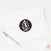 Joe Biden Kerstmis Kerstman Vrolijk 4e Pasen Kerst Ronde Sticker (Envelop)