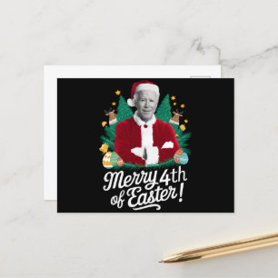 Joe Biden Kerstmis Kerstman Vrolijk 4e Pasen Xmas Feestdagenkaart