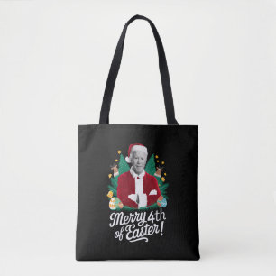 Joe Biden Kerstmis Kerstman Vrolijk 4e Pasen Xmas Tote Bag