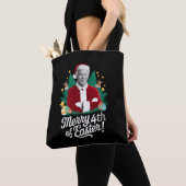 Joe Biden Kerstmis Kerstman Vrolijk 4e Pasen Xmas Tote Bag (Dichtbij)